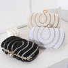 New cross-border European and American retro women's pearl evening bag, hand-embroidered beaded bag, diamond-encrusted banquet dress bag, clutch bag details Picture